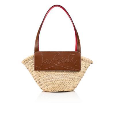 Bolso Cesta Loubishore Small Christian Louboutin Mujer - Beige/Marrom - 3200906W220
